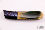 Damascus and Mammoth Ivory Linerlock