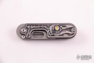 Black Fox Bean Raven Skull Knife 