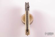 Damascus and Walrus Ivory Lockback