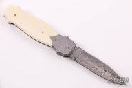 Damasteel and Mammoth Ivory w/ Scrimshaw