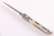 Damasteel and Mammoth Ivory w/ Scrimshaw