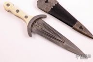 Carved Damascus Dagger