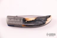 Damascus and Mammoth Ivory Linerlock