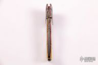 Carved Damascus and Mother of Pearl Linerlock