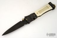 Damascus, Bone & Pearl Folder