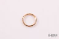 Faceted Band Ring in 18K Rose Gold Size 11