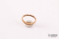 Faceted Band Ring in 18K Rose Gold Size 11