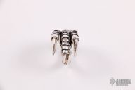 .925 Large Raven Claw Ring Size 11