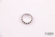 .925 Skull Infinity Ring Size 11