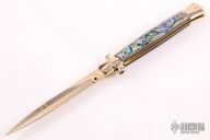 Gold 11" Swivel Bolster Auto - Abalone