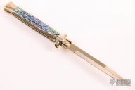 Gold 11" Swivel Bolster Auto - Abalone