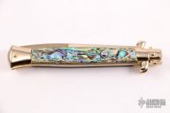 Gold 11" Swivel Bolster Auto - Abalone