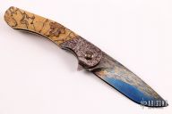 Damascus Linerlock Flipper