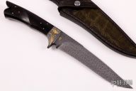 Gold Engraved Damascus Fighter