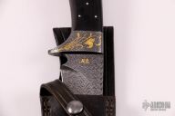 Gold Engraved Damascus Fighter