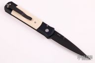 Godfather 952 Tuxedo - Black Handle / Ivory Micarta Inlays