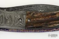 Assisted Damascus & Stag Flipper