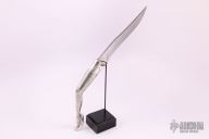 Damascus and Sterling Leg Knife