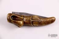 Bronze and Damascus Slipjoint