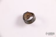 .925 Cross Ring with Gold and Black Diamonds - Size 10