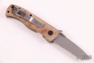 Mini CQC-7BW - Custom Natural Canvas Micarta scales