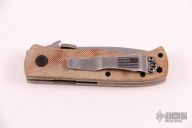 Mini CQC-7BW - Custom Natural Canvas Micarta scales