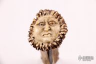 Damascus and Carved Stag Friction Folder