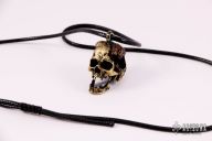 Brass/Copper Skull Necklace