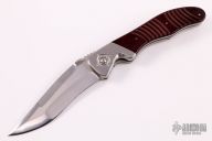 XL Bullseye - Maroon Linen Micarta