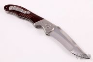 XL Bullseye - Maroon Linen Micarta