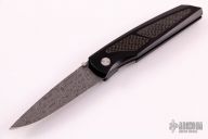 Harkins D/A - Black/Carbon Fiber Handle / Damascus Blade