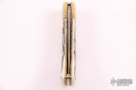 Engraved and Scrimshawed Lockback - Walrus Ivory