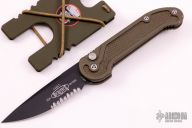 135-2OD LUDT Green - Black Serrated Tactical   