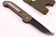 135-2OD LUDT Green - Black Serrated Tactical   