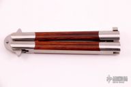 4" Flat Clip Bowie w/ Rosewood