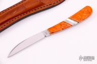EX17-3 Desk Knife - Orange Coral and Pearl
