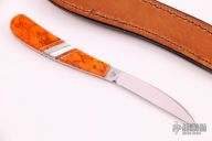 EX17-3 Desk Knife - Orange Coral and Pearl