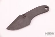 Small Damascus "chubby" fixed blade
