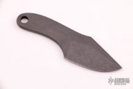 Small Damascus "chubby" fixed blade