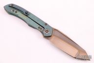 ANAX Tanto - Bronze Satin DLC/Antique Green Titanium