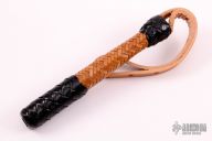 Black & Natural Kangaroo Blackjack w/ Tooled Strap