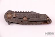 Warhound Bronzed Two-Tone Stonewash Finish Blue Galactic Acid Satin Finished Titainum w/ Bronzed Titanium Accents & Hardware S/N 008