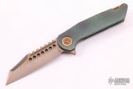 Warhound Bronzed Two-Tone Stonewash Finish Antique Green Titainum w/ Copper Accents & Hardware S/N 013