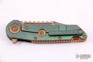 Warhound Bronzed Two-Tone Stonewash Finish Antique Green Titainum w/ Copper Accents & Hardware S/N 013