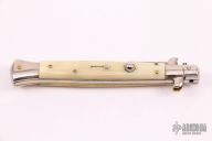 11" Picklock Auto - Damascus and Honey Horn