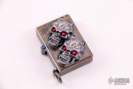 Custom Lighter w/ Two Ruby Eyed Skulls