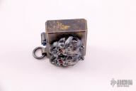 Custom Lighter w/ Two Ruby Eyed Skulls