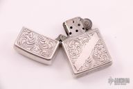 Engraved Sterling Silver Zippo