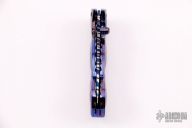 Damascus and Black Lip Pearl Linerlock