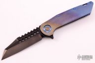 Warhound DLC Two-Tone Stonewash Finish Blue Fade Titanium w/ Blue Titanium Ascents & Hardware